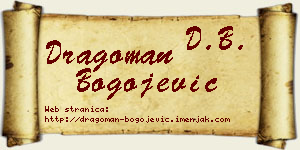 Dragoman Bogojević vizit kartica